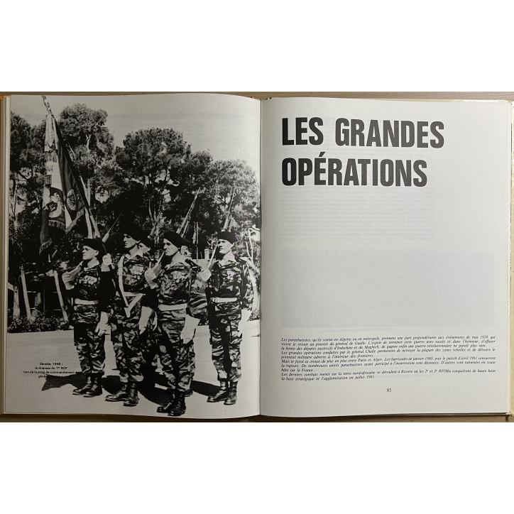 Livre Les paras Français - La guerre d'Algérie par Henri Le Mire