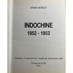Livre Indochine 52-53 de Erwan Bergot