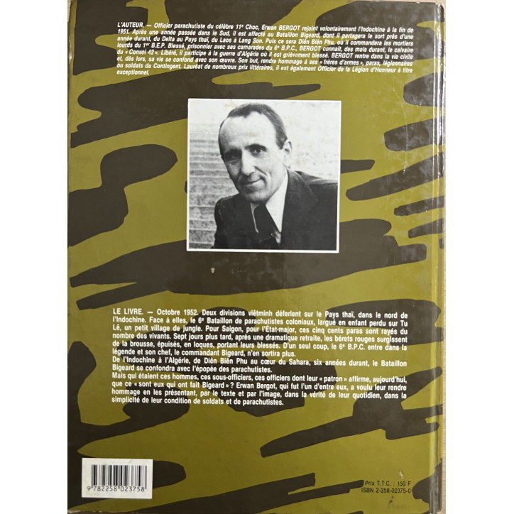 Livre Paras Bigeard Indochine 52-54 / Algérie 55-58