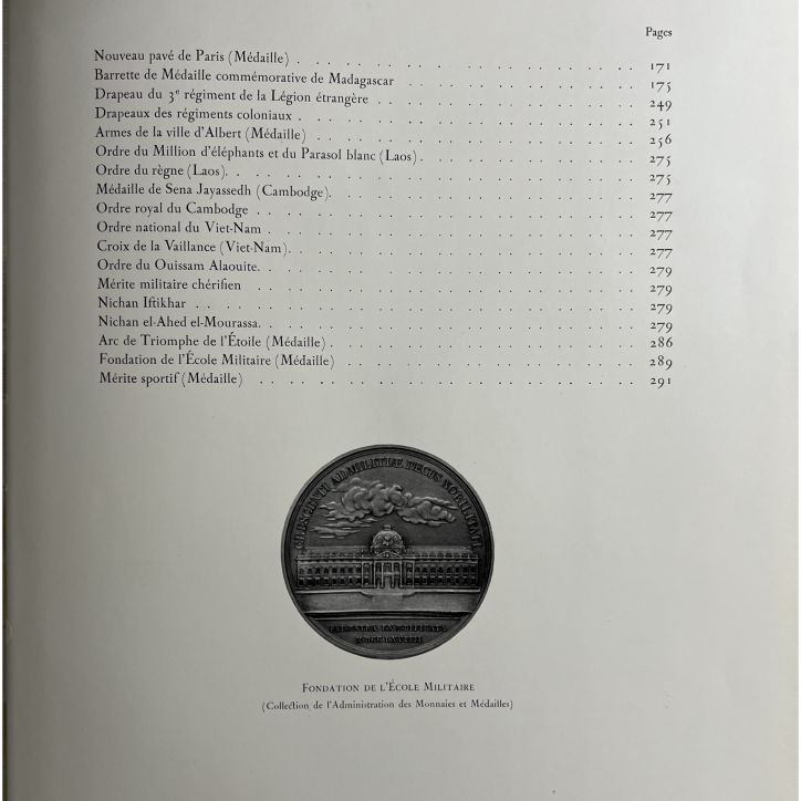 Livre Décorations officielles françaises - Administration des monnaies et médailles