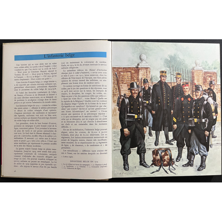 Livre L'uniforme et les armes des soldats de la Guerre 1914 - 1918 - Tome 1