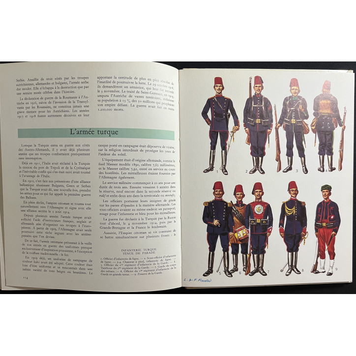 Livre L'uniforme et les armes des soldats de la Guerre 1914 - 1918 - Tome 1