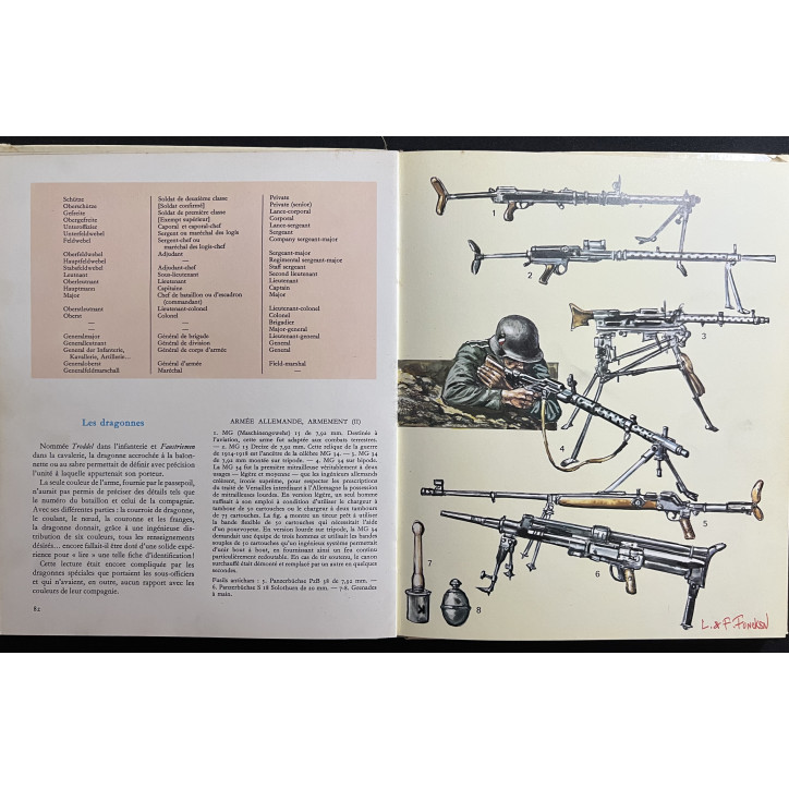 Livre L'uniforme et les armes des soldats de la Guerre 1939 - 1945 - Tome 1