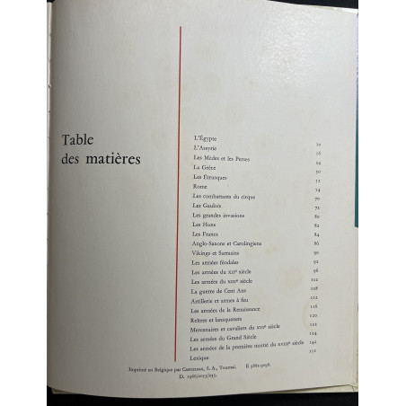 Livre Le costume et les armes des soldats de tous les temps - Tome 1