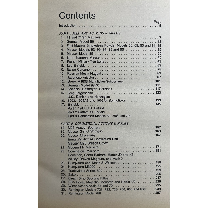 Livre Bolt Action Rifles - Revised Edition by F. De Haas