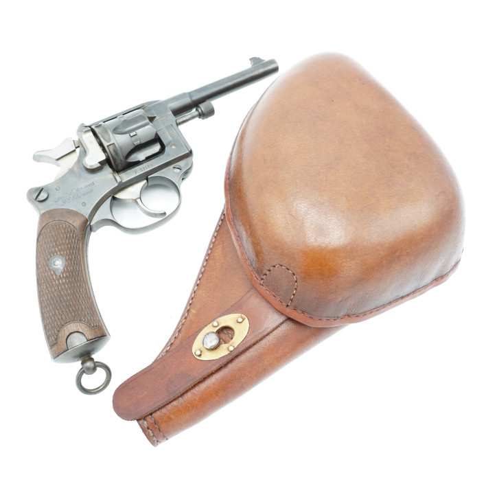 Etui cuir jambon pour revolver 1892 couleur fauve