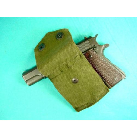 Porte chargeur original Colt 45 rabat Pointu Vert