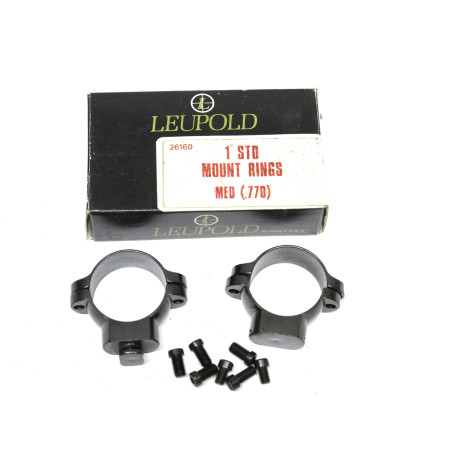 Collier de lunette Leupold acier diametre 1 pouce ref High 900