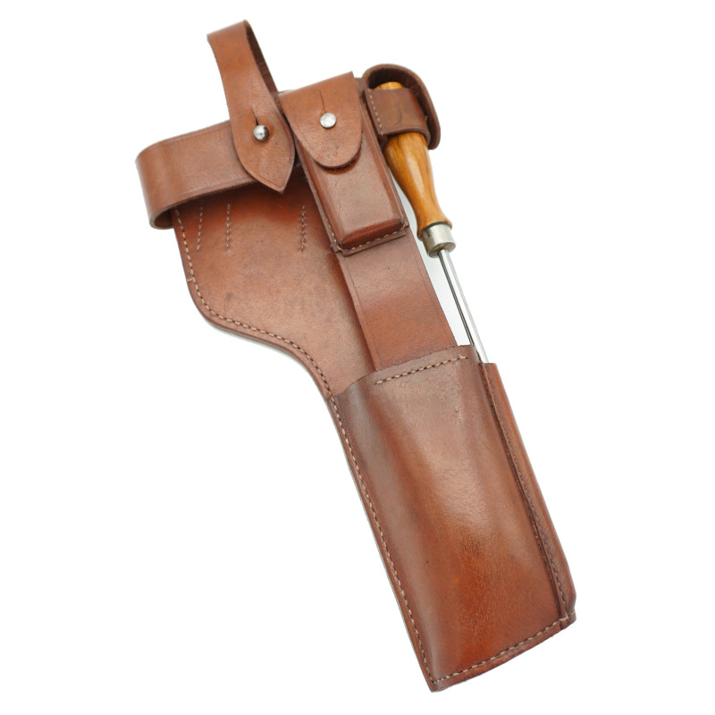 Brelage en cuir porte crosse C96 1912-1916 avec baguette Brelage en cuir porte crosse C96 1912-1916 avec baguette