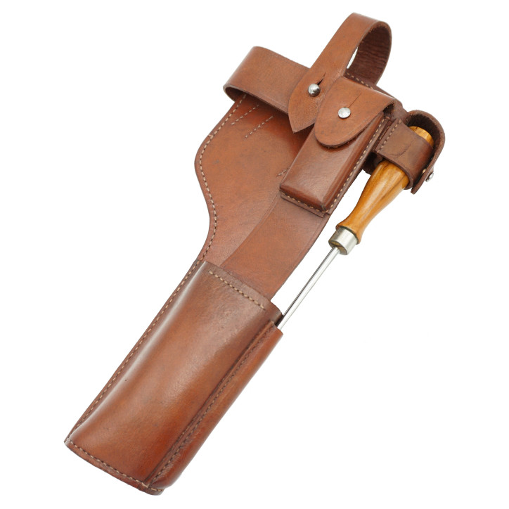 Brelage en cuir porte crosse C96 1912-1916 avec baguette