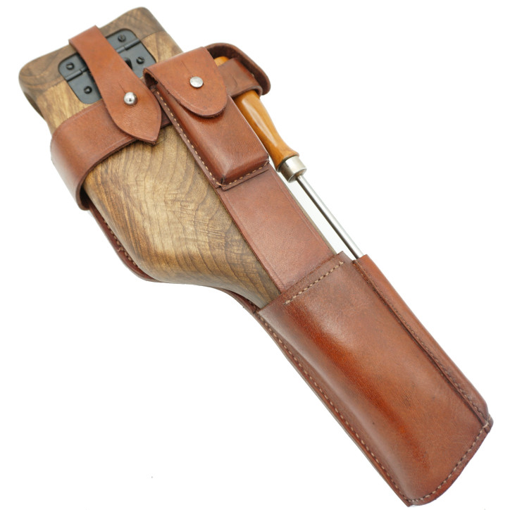 Brelage en cuir porte crosse C96 1912-1916 avec baguette