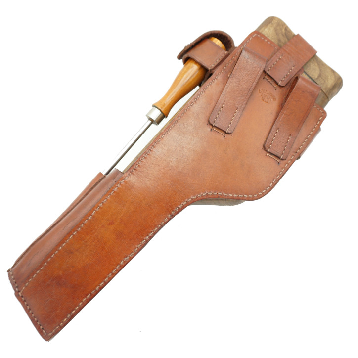 Brelage en cuir porte crosse C96 1912-1916 avec baguette