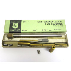 Tube reducteur rayé Lothar Walther revolver calibre 44 magnum calibre 22 LR ref 71 canon 6 pouces 1/2 ref 102