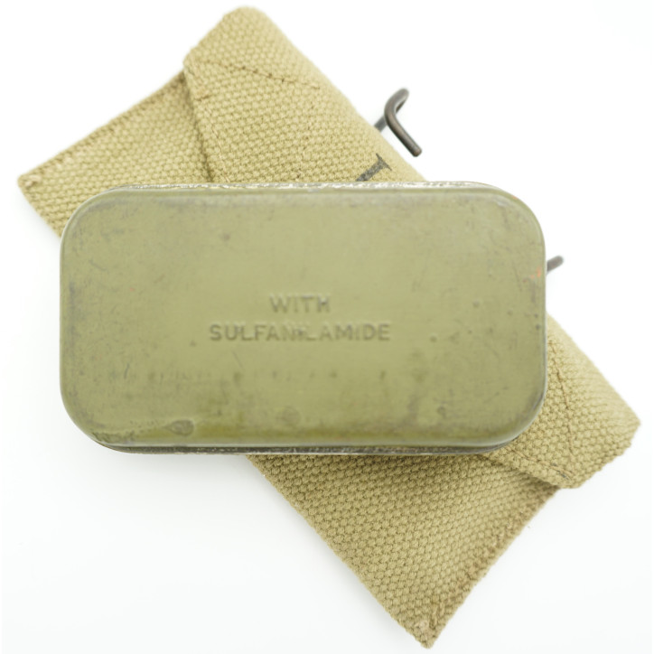 Porte pansement toile original avec pansement US WW2 - R.M.T. CO. 1942