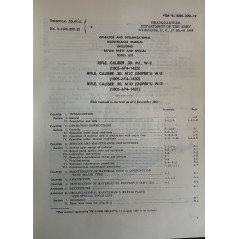 Operator and organizational maintenance manual. Rifle caliber .30