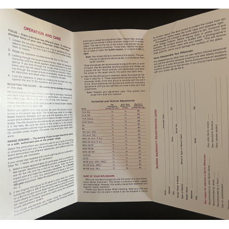 Manuel Burris Riflescopes