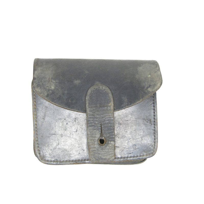 Cartouchière originale fusil  Lebel en cuir noir ref 88