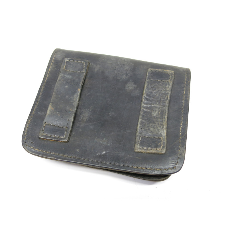 Cartouchière originale fusil  Lebel en cuir noir ref 88