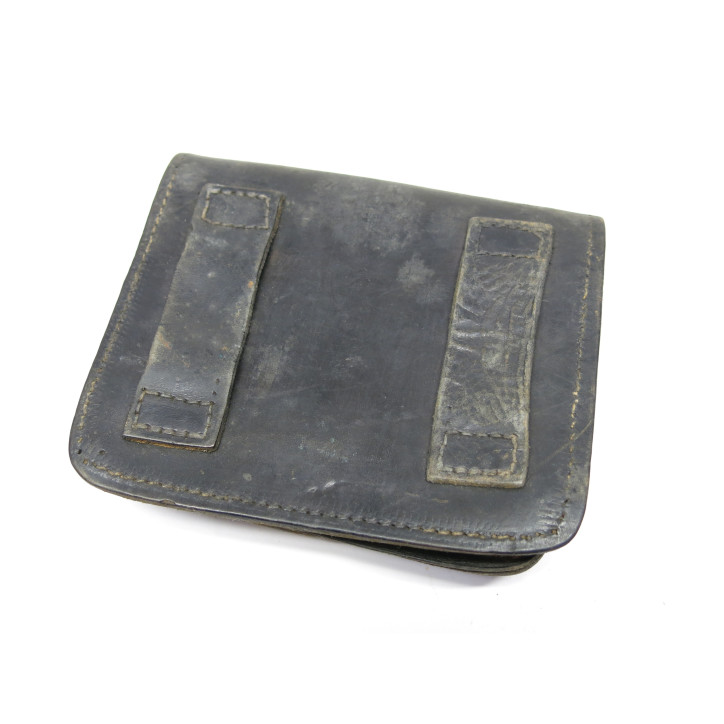 Cartouchière originale fusil  Lebel en cuir noir ref 88