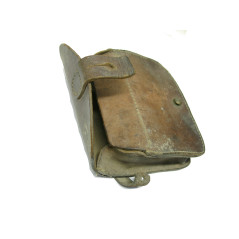 Lebel brown leather pouch ammunution ww1 LEBEL  ref 90