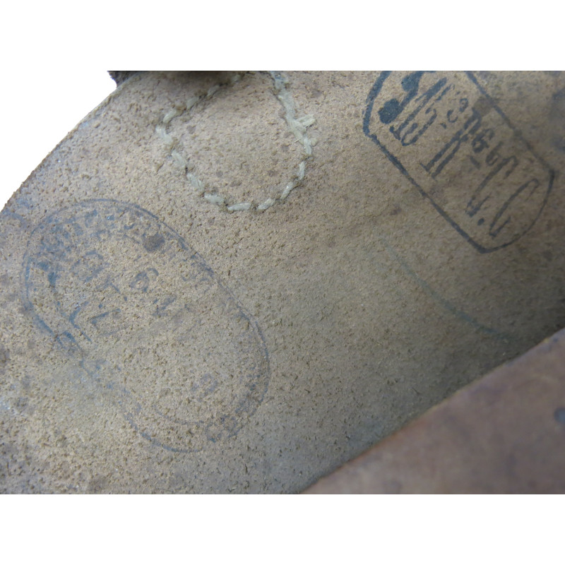 Cartouchière originale fusil  Lebel en cuir marron ref 90