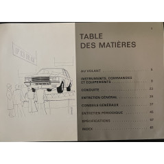 Manuel d'entretien de la Ford Granada original