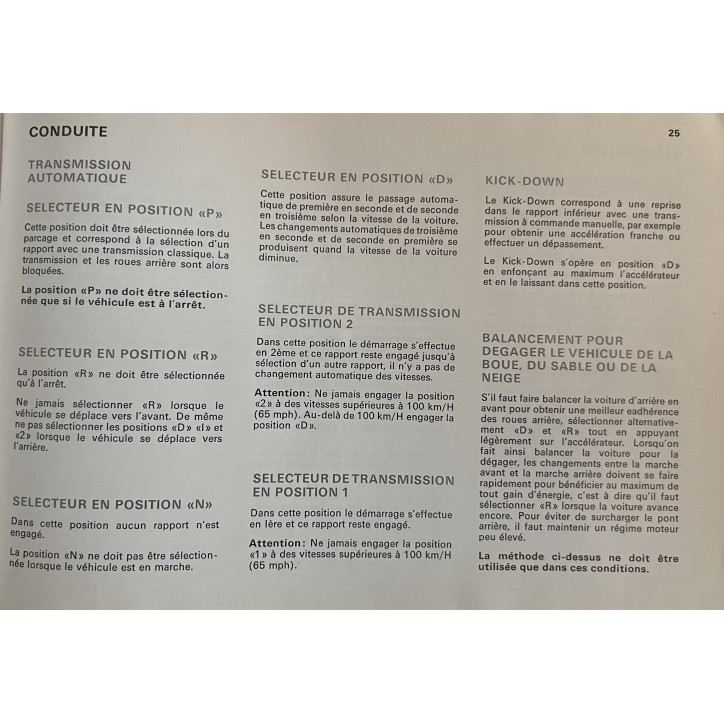 Manuel d'entretien de la Ford Granada original