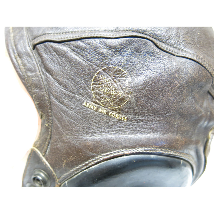Serre tête  A 11  cuir original US Air force ww2 ref 225