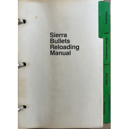 Classeur Reloading manual Sierrz Bullets - 2nd edition