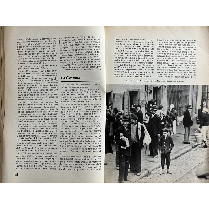Revue Dossier Historama No 24 :  La gestapo 
