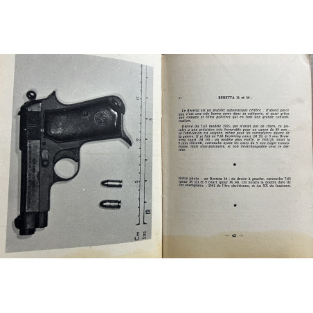 Livre Les pistolets, les revolvers et leurs munitions de M.H. Josserand
