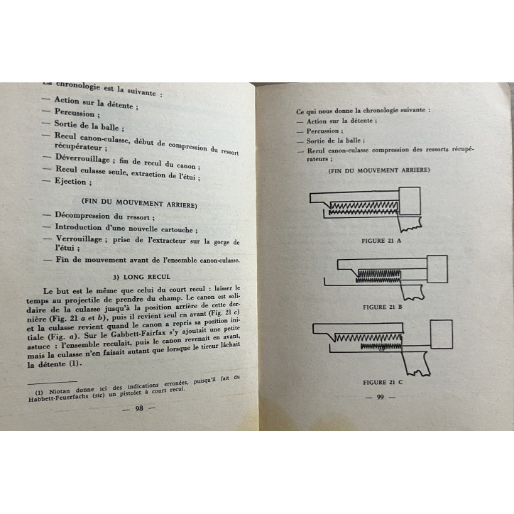 Livre Les pistolets, les revolvers et leurs munitions de M.H. Josserand