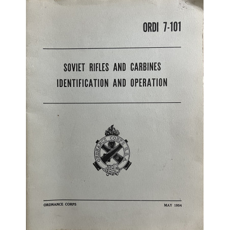 Ordnance corps Soviet rifles and carabines identification and operation 