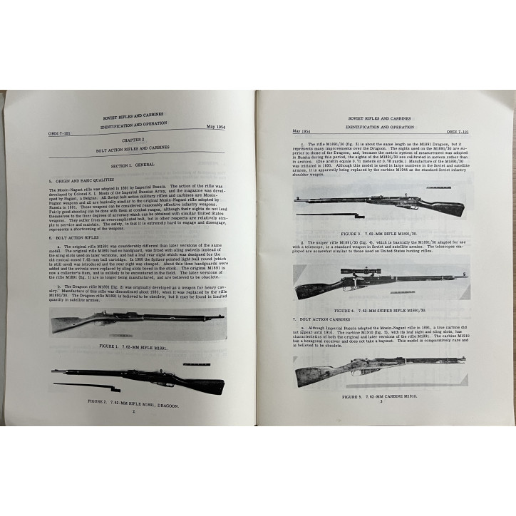 Ordnance corps Soviet rifles and carabines identification and operation 