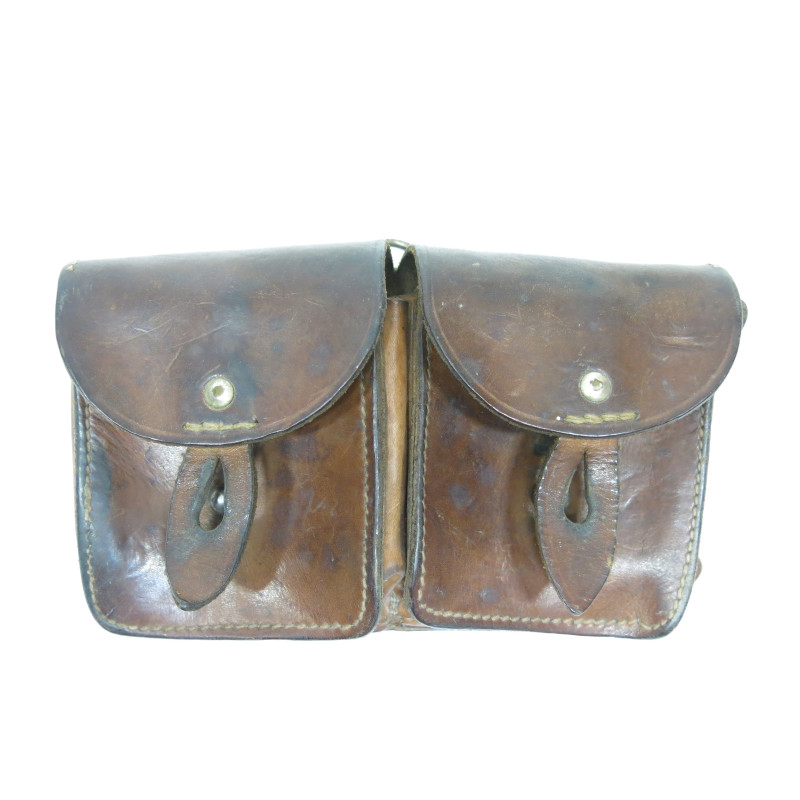 Cartouchière originale fusil  Mas 36  en cuir fauve ref 22