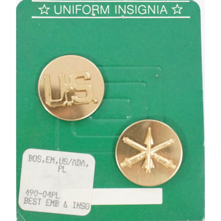 Jeu d' insignes pour uniforme de l'US Army US / Air defense Artillery (ref3)