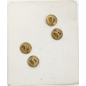 Jeu d' insignes pour uniforme de l'US Army US / Armored (blindé - ref4)