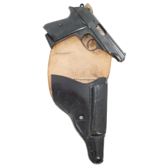 Etui cuir noir après guerre pour Walther PP