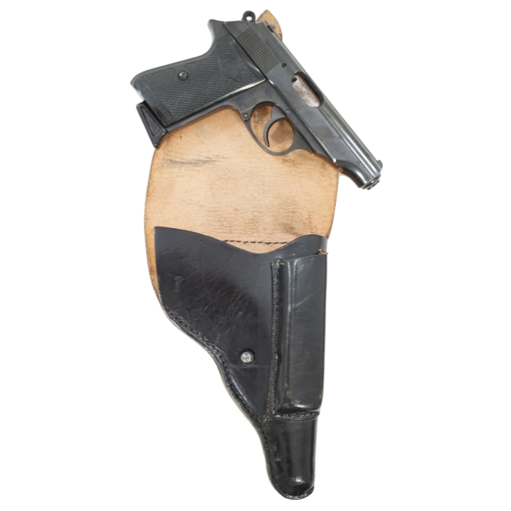 Etui cuir noir après guerre pour Walther PP
