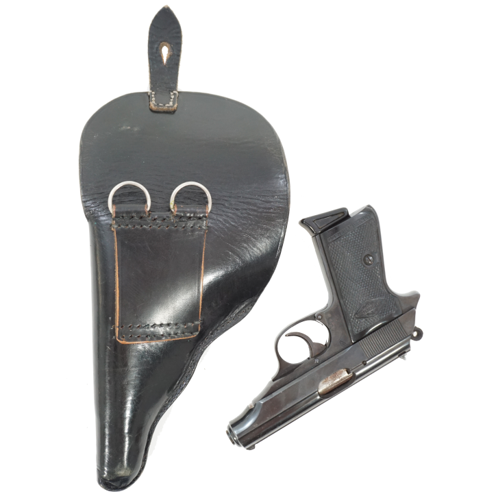 Etui cuir noir après guerre pour Walther PP