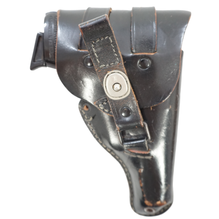 Etui en cuir noir pour Walther PP après guerre