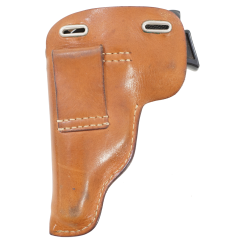 Etui cuir marron pour Walther PP fabrication de résistants WW2