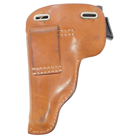 Etui cuir marron pour Walther PP fabrication de résistants WW2