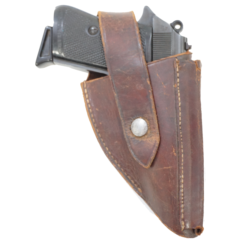 Etui cuir de résistant pour Walther PP avec porte chargeur - WW2