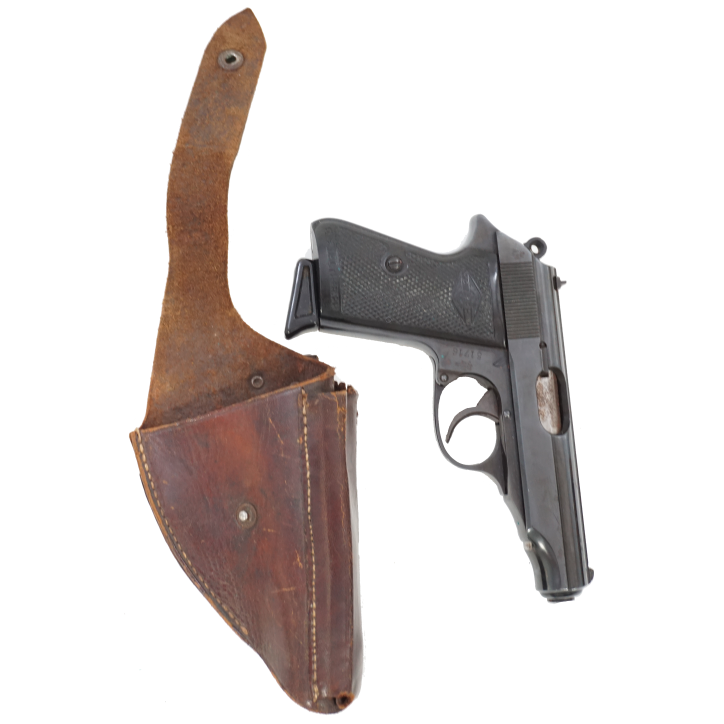 Etui cuir de résistant pour Walther PP avec porte chargeur - WW2