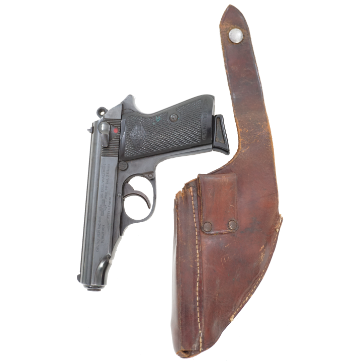 Etui cuir de résistant pour Walther PP avec porte chargeur - WW2