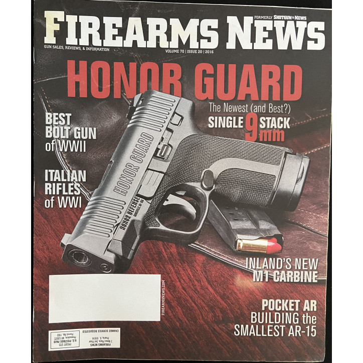 Revue Firearms News Vol 70, Issue 20 - 2016