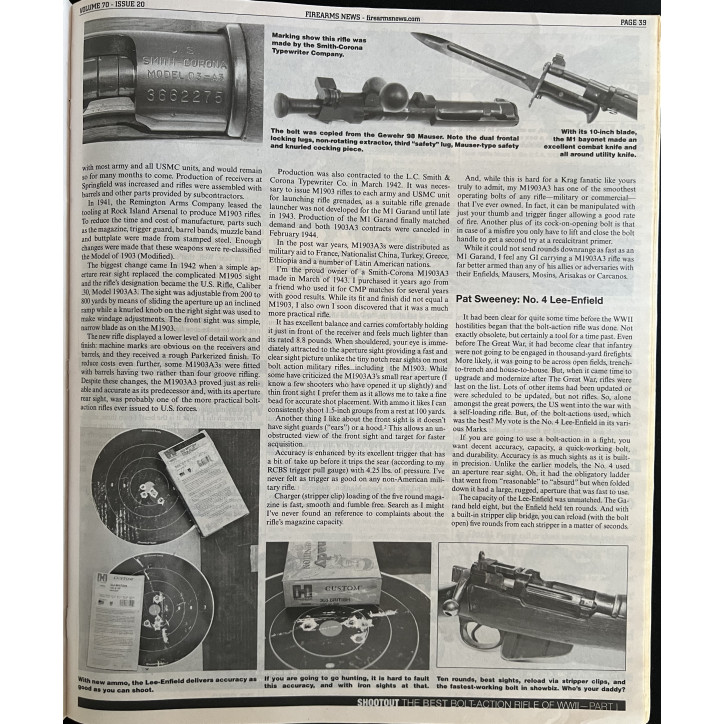 Revue Firearms News Vol 70, Issue 20 - 2016