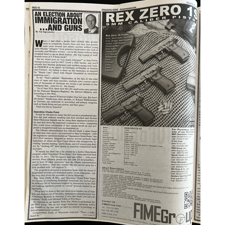 Revue Firearms News Vol 70, Issue 23 - 2016