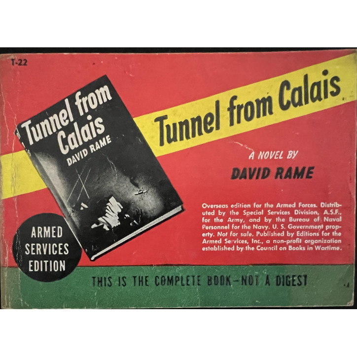 Livre Tunnel from Calais de David Rame - Armes dervices edition